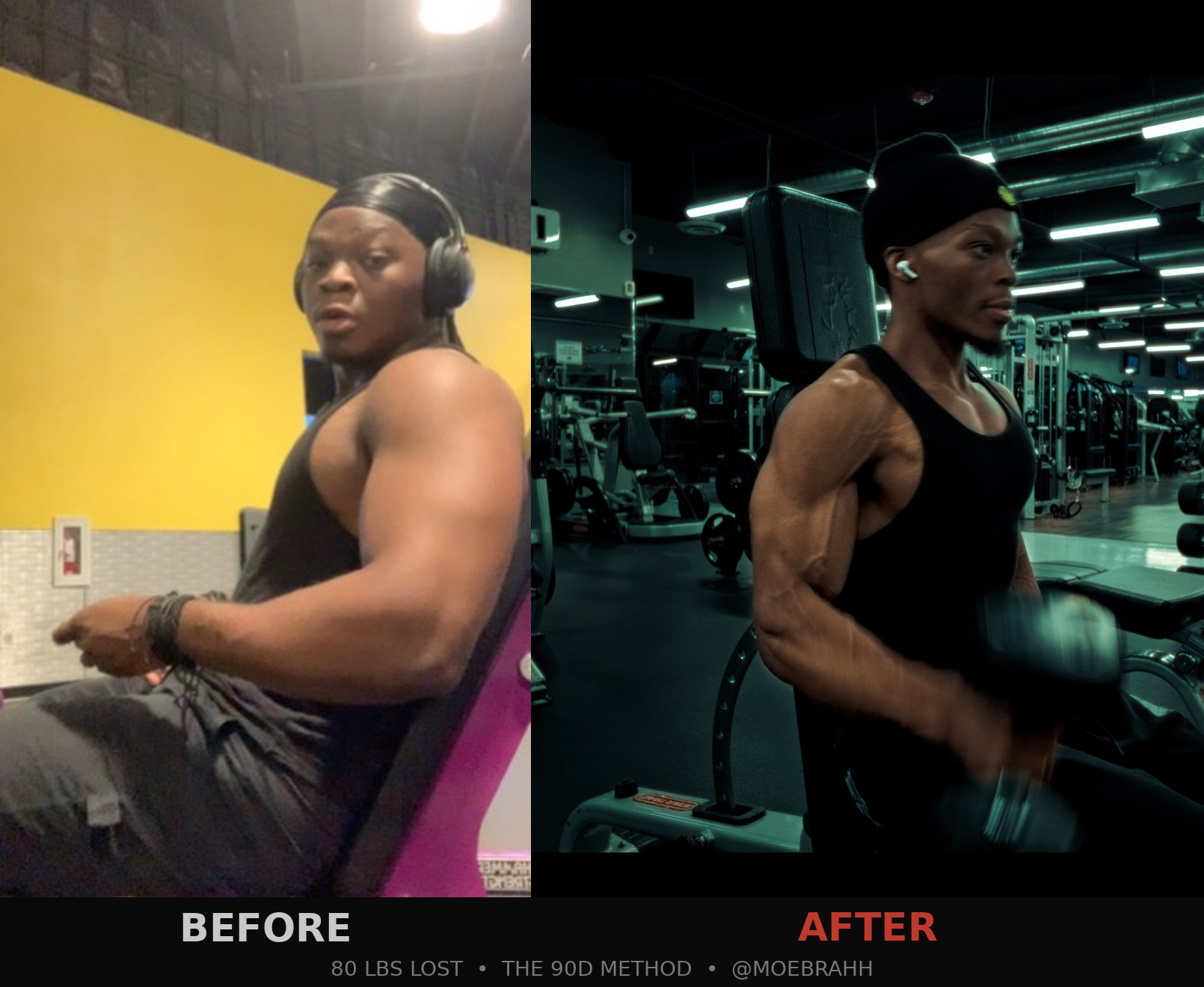 80 lb transformation before and after